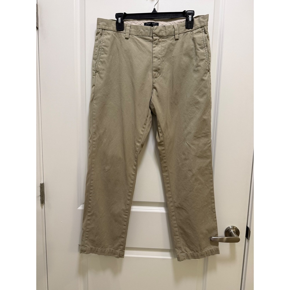 Banana Republic Emerson Chino Mens‎ 33x30 Khaki Tan Straight Leg Pants 2091